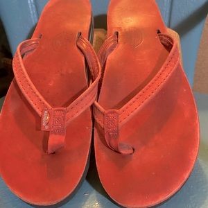 Rainbow Flip Flops (red)